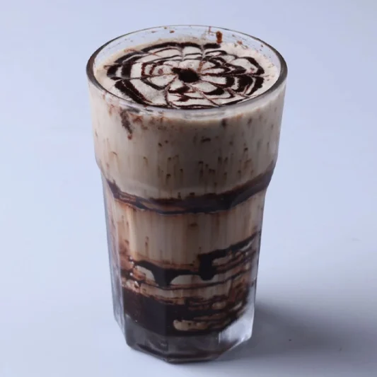 A glass of yummy cold coffee